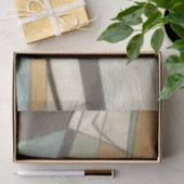 Abstrakte Zusammensetzung mit gedämpften Farben Seidenpapier (Geschenk)