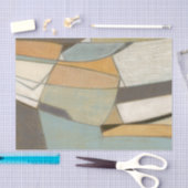 Abstrakte Zusammensetzung mit gedämpften Farben Seidenpapier (Handwerk)