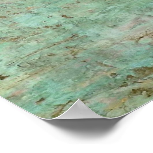 Abstrakte Zwei-Tone-Kunst Poster (Ecke)