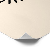 Abstrakte Zweigstelle Boho Pflanze Art Décor Poster (Ecke)