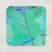 abstrakte zweiseitige Gewohnheit Quadratische Visitenkarte (Rückseite)