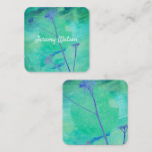 abstrakte zweiseitige Gewohnheit Quadratische Visitenkarte (Vorne/Hinten)