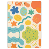 Abstrakte Zwischenablage für personalisierte Farbe Klemmbrett (Rückseite)