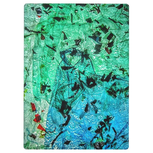 Abstrakte Zwischenablage, Gerecycelt gebügelte Kun Klemmbrett (Rückseite)