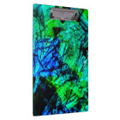 Abstrakte Zwischenablage in kaltem Blau, Friedlich Klemmbrett (Rechts)