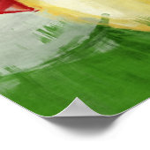 Abstrakten 11 und 1 Ball Billiards Poster (Ecke)