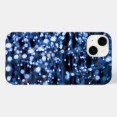 Abstrakten Blue Lights iPhone Case (Rückseite (Horizontal))