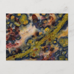Abstrakten nahen bis zum Ocean Jasper Postkarte