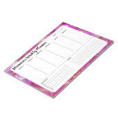 Abstrakten Wochen rosa Marmor, um Notepad aufzulis Notizblock (angewinkelt)