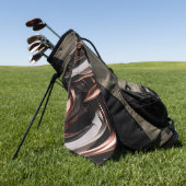 Abstrakter 3D-Effekt von cool Schwarz, Silber und Golfhandtuch (Gras)