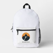 Abstrakter Abenteuergipfel Bedruckter Rucksack (Vorderseite)