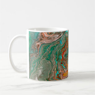 Abstrakter Acrylgrund aus Marmor. Marbling artwo Kaffeetasse