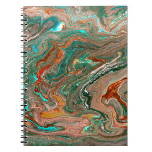 Abstrakter Acrylgrund aus Marmor. Marbling artwo Notizblock