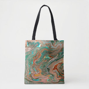 Abstrakter Acrylgrund aus Marmor. Marbling artwo Tasche