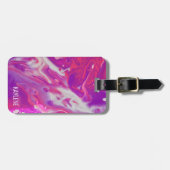 Abstrakter Acrylputz Gepäckanhänger (Vorderseite horizontal)