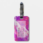 Abstrakter Acrylputz Gepäckanhänger (Rückseite vertikal)