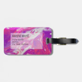 Abstrakter Acrylputz Gepäckanhänger (Rückseite horizontal)