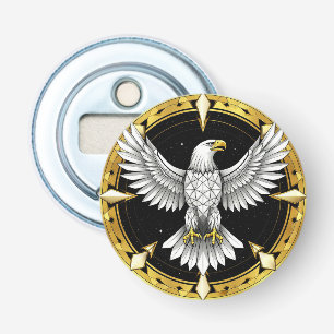 Abstrakter Adler breitet Flügel aus Flaschenöffner