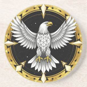 Abstrakter Adler breitet Flügel aus Getränkeuntersetzer