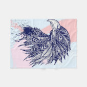 Abstrakter Adler Fleecedecke (Vorderseite (Horizontal))