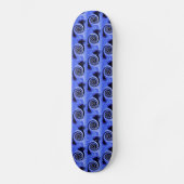 Abstrakter Adler Flügel Art Retro Muster Skateboard (Vorderseite)