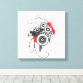 Abstrakter Adler Leinwanddruck (Insitu (Holzboden))