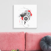 Abstrakter Adler Leinwanddruck (Insitu (Wohnzimmer))