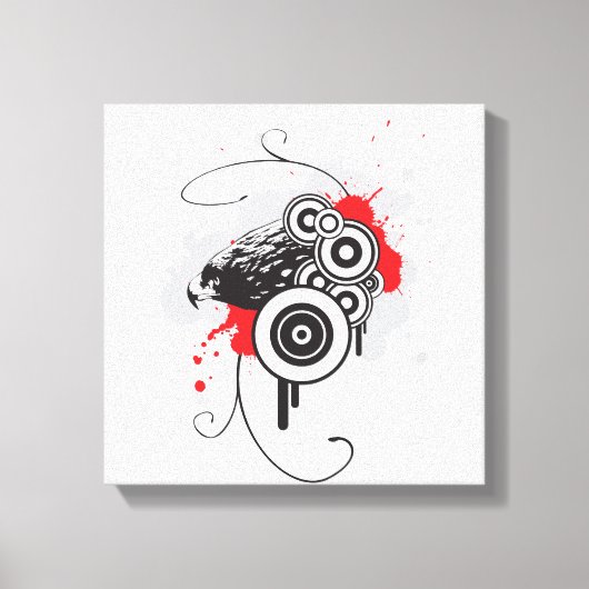 Abstrakter Adler Leinwanddruck (Vorderseite)