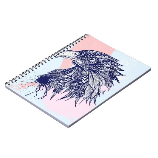 Abstrakter Adler Notizblock (Linke Seite)