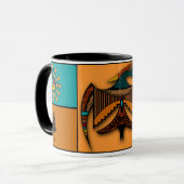 Abstrakter Adler Tasse (Vorderseite Links)