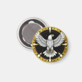Abstrakter Adlerspread Wings Magnet (Vorderseite/Rückseite)