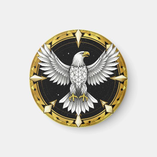 Abstrakter Adlerspread Wings Magnet (Vorne)