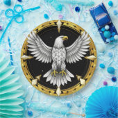 Abstrakter Adlerspread Wings Pappteller (Party)