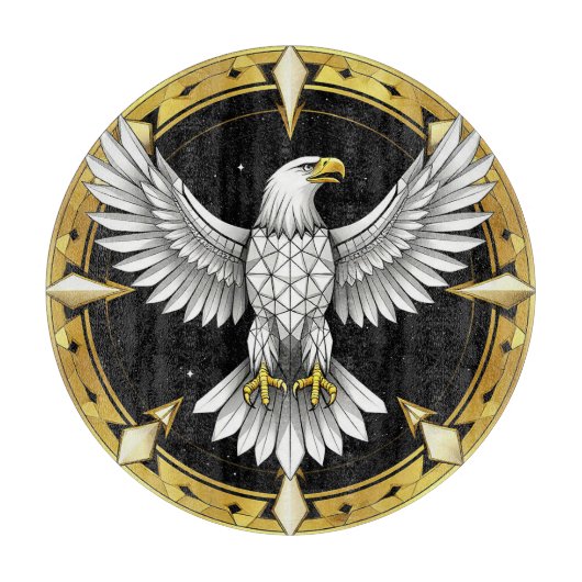Abstrakter Adlerspread Wings Schneidebrett (Vorderseite)