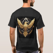 Abstrakter Adlerspread Wings T-Shirt (Rückseite)