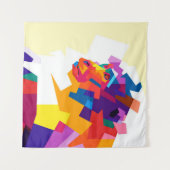 Abstrakter Affe | Moderne Kunstwerke Wandteppich (Vorderseite (Horizontal))