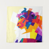 Abstrakter Affe | Moderne Kunstwerke Wandteppich (Vorderseite)