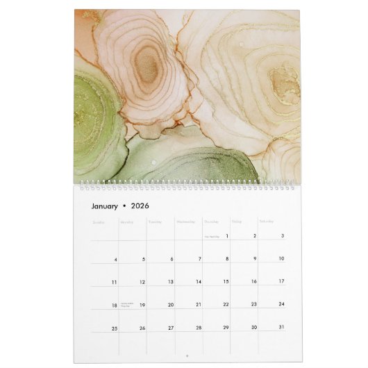 Abstrakter Alkohol am liebsten Kalender (Jan 2026)