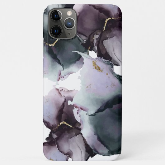 Abstrakter Alkohol Tinte Aquamarin Lilac Dusty Plu Case-Mate iPhone Hülle (Rückseite)