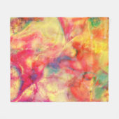 Abstrakter Alkohol Tinte Art Fleece Blankon (Vorderseite (Horizontal))