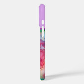 Abstrakter Alkoholintistik Regenbogen Mit Monogram Case-Mate iPhone Hülle (Rückseite / Links)