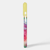 Abstrakter Alkoholintistik Regenbogen Mit Monogram Case-Mate iPhone Hülle (Rückseite / Links)