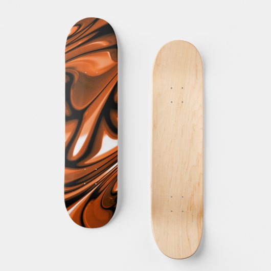 Abstrakter Amber Skateboard (Vorderseite)