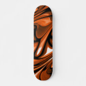 Abstrakter Amber Skateboard (Vorne)