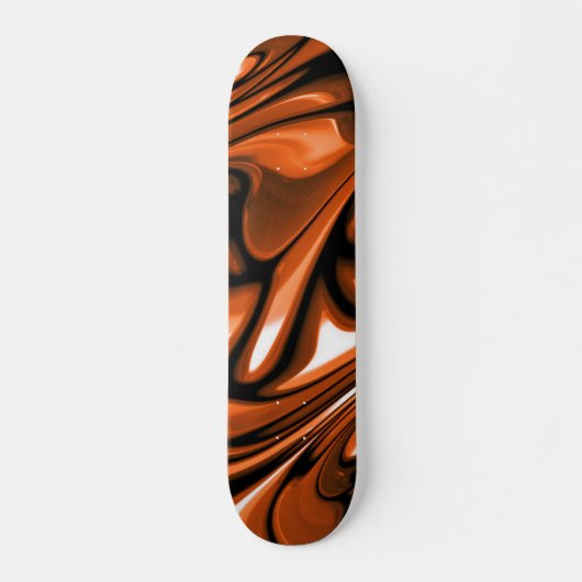 Abstrakter Amber Skateboard (Vorne)