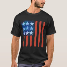 ABSTRAKTER AMERIKANISCHER FLAG-T - SHIRT
