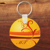 Abstrakter anfänglicher Schlüsselanhänger (Vorderseite)