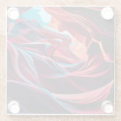 Abstrakter Antelope Canyon Arizona Glasuntersetzer (Rückseite)