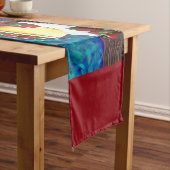 Abstrakter Apple Table Runner Kurzer Tischläufer (Beispiel)