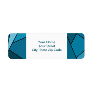 Abstrakter aquamariner